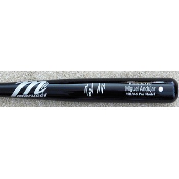 Miguel Andujar New York Yankees Signed MLB Pro Model Bat Steiner Authenticated