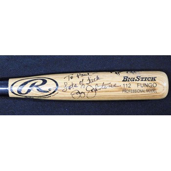 California Angels Jay Johnstone Rex Hudler Bob Grich +1 Signed Bat JSA Authentic