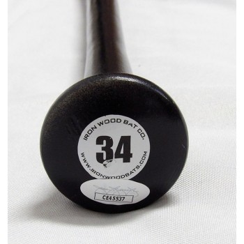 Rod Carew Signed Iron I Wood Pro Model Ace Academy Bat JSA Authenticated