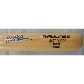 Matt Duffy Tampa Bay Rays Signed Rawlings Pro Model Bat Tristar Authenticated