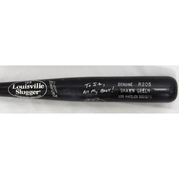 Shawn Green Signed Game Used Louisville Slugger Bat JSA Authenticated