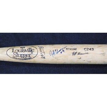 Jeff Huson Signed Game Used Louisville Slugger Bat JSA Authenticated