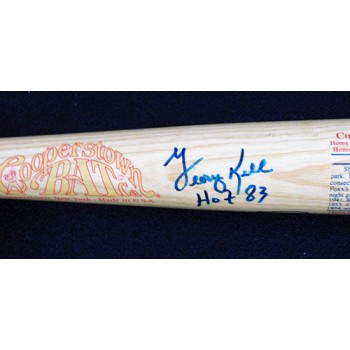 George Kell and Fergie Jenkins Signed Cooperstown Bat JSA Authenticated