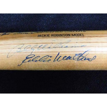 Ralph Kiner, Billy Williams & Eddie Mathews Signed Bat JSA Authenticated