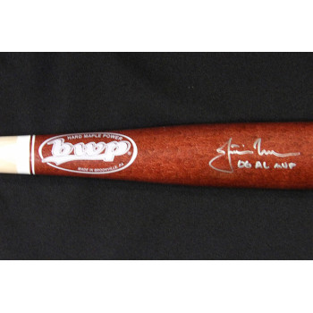 Justin Morneau Signed 2006 AL MVP Full Size Bat Steiner JSA Authenticated