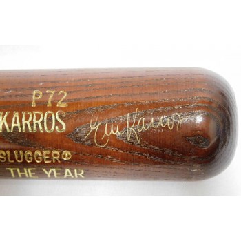 Rookies of The Year Pat Listach and Eric Karros Signed Bat JSA Authenticated