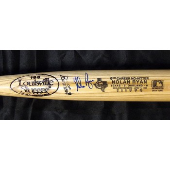 Nolan Ryan Signed Louisville Slugger No-Hitter LE Bat JSA Authenticated /1000