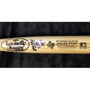 Nolan Ryan Signed Louisville Slugger No-Hitter LE Bat JSA Authenticated /1000