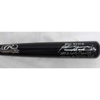 Scott Spiezio Signed Rawlings Big Stick Bat JSA Authenticated 2002 WS Champs