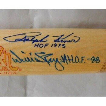 Willie Stargell, Ralp Kiner & Billy Herman Signed Cooperstown Bat JSA Authenticated