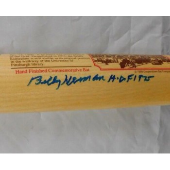 Willie Stargell, Ralp Kiner & Billy Herman Signed Cooperstown Bat JSA Authenticated