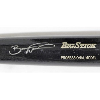 Brandon Wood Signed Rawlings Black Big Stick Bat JSA Authenticated