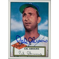 Cal Abrams Brooklyn Dodgers Signed 1995 Topps Card #408 JSA Authenticated