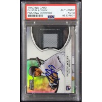 Dustin Ackley Signed 2011 Topps Bowman Sterling Relic Card #RRR-DA PSA Authentic