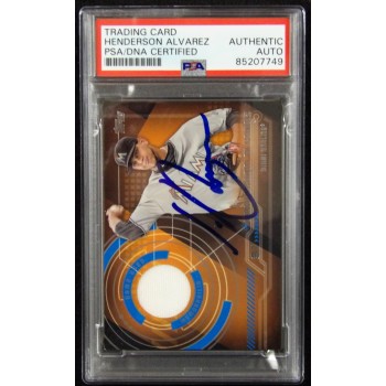 Henderson Alvarez Signed 2014 Topps Trajectory Relic Card #TR-HAL PSA Authentic