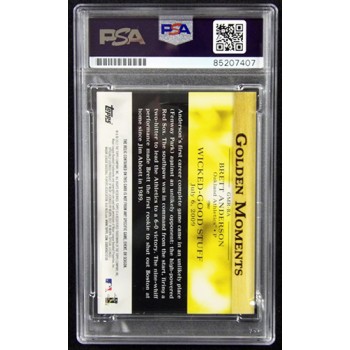 Brett Anderson Signed 2012 Topps Golden Moments Relic Card #GMR-BA PSA Authentic