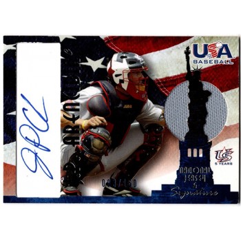 J.P. Arencibia Signed 2007 USA Baseball National Jersey Signature /150 #AJ-21