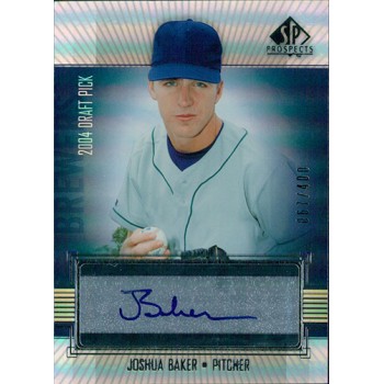 Joshua Baker Milwaukee Brewers Signed 2004 Upper Deck SP Prospects Card #379