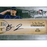 Kyle Blair Signed 2011 ITG Heroes and Prospects Lumbergraphs Card #L-KB