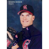 Shawn Boskie California Angels Signed 1996 Mother's Cookies Card JSA Authentic