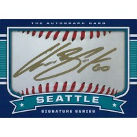 Chasen Bradford Signed Seattle Mariners Custom 2.5x3.5 Card JSA Authenticated