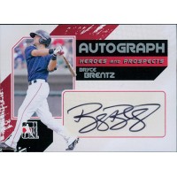 Bryce Brentz Signed 2011 ITG Heroes and Prospects Silver Edition Card #A-BBR