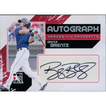 Bryce Brentz Signed 2011 ITG Heroes and Prospects Silver Edition Card #A-BBR