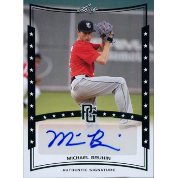 Michael Bruhin Signed 2014 Leaf Perfect Game Baseball Card #A-MB2