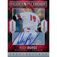 Nick Burdi Signed 2014 Panini Elite Extra Edition Baseball Card /100 #77
