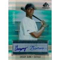 Gregory Burns Florida Marlins Signed 2004 Upper Deck SP Prospects Card #371