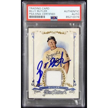 Billy Butler Signed 2013 Topps Allen & Ginter's Relic Card #AGFR-BBT PSA Authen