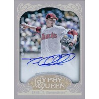 Trevor Cahill Diamondbacks Signed 2012 Topps Gypsy Queen Card #CQA-TC