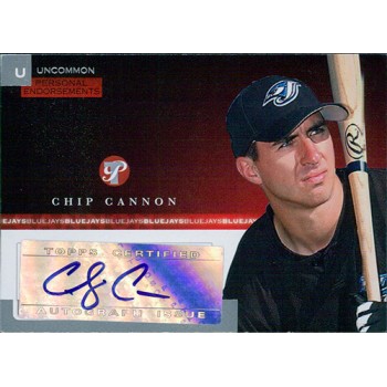 Chip Cannon Signed 2005 Topps Pristine Personal Endorsements Card #PEU-CC /247