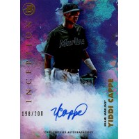 Yiddi Cappe Miami Marlins Signed 2021 Bowman Inception Card #PA-YC /200