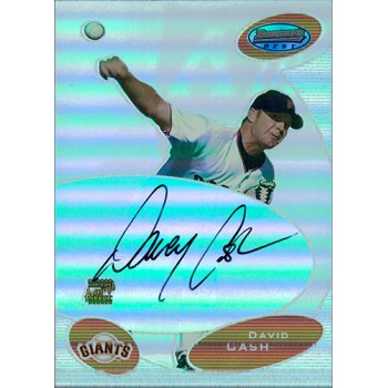 David Cash San Francisco Giants Signed 2003 Bowman's Best Card #BB-DC