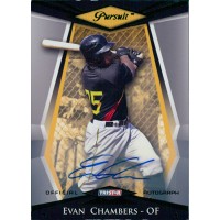 Evan Chambers Signed 2011 TRISTAR Pursuit Green Card #78 /25
