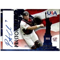 Preston Clark Signed 2007 USA Baseball National Signature Blue Ink /275 #A-5