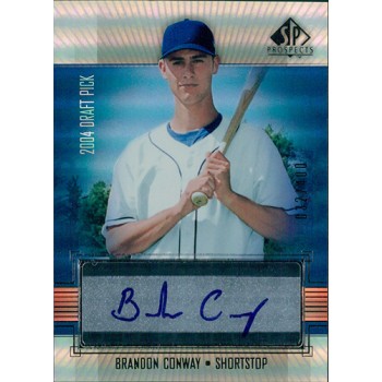 Brandon Conway Montreal Expos Signed 2004 Upper Deck SP Prospects Card #BC