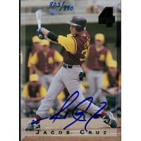 Jacob Cruz Signed 1994 Classic Games 4 Sport Baseball Card /990