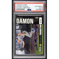 Johnny Damon Kansas City Royals Signed 1994 Upper Deck Card #642 PSA Authentic