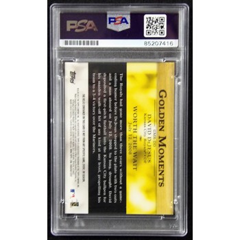 David DeJesus Signed 2012 Topps Golden Moments Relics Card #GMR-DD PSA Authentic