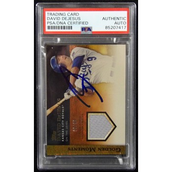 David DeJesus Signed 2012 Topps Golden Moments Relics Card #GMR-DDE PSA Authen