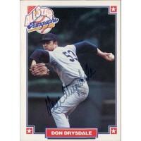 Don Drysdale Signed 1993 Nabisco All Star Autographs Card JSA Authenticated