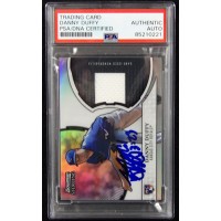 Danny Duffy Signed 2011 Bowman Sterling Relic Card #RRR-DD PSA Authenticated