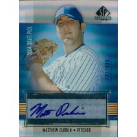 Matthew Durkin New York Mets Signed 2004 Upper Deck SP Prospects Card #434