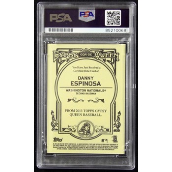 Danny Espinosa Signed 2013 Gypsy Queen Relic Card #GQR-DE PSA Authenticated