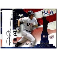 Tim Federowicz Signed 2007 USA Baseball National Signature Black Ink /595 #A-12