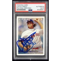 Chuck Finley California Angels Signed 1992 Upper Deck Card #77 PSA Authenticated