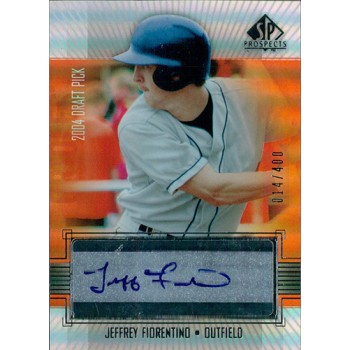 Jeffrey Fiorentino Baltimore Orioles Signed 2004 Upper Deck SP Prospects Card #352