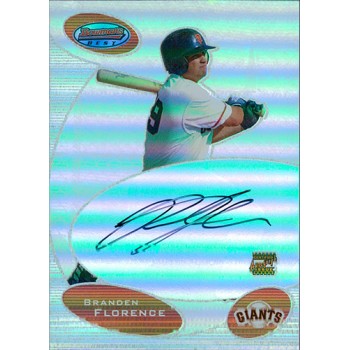 Branden Florence San Francisco Giants Signed 2003 Bowman's Best Card #BB-BF